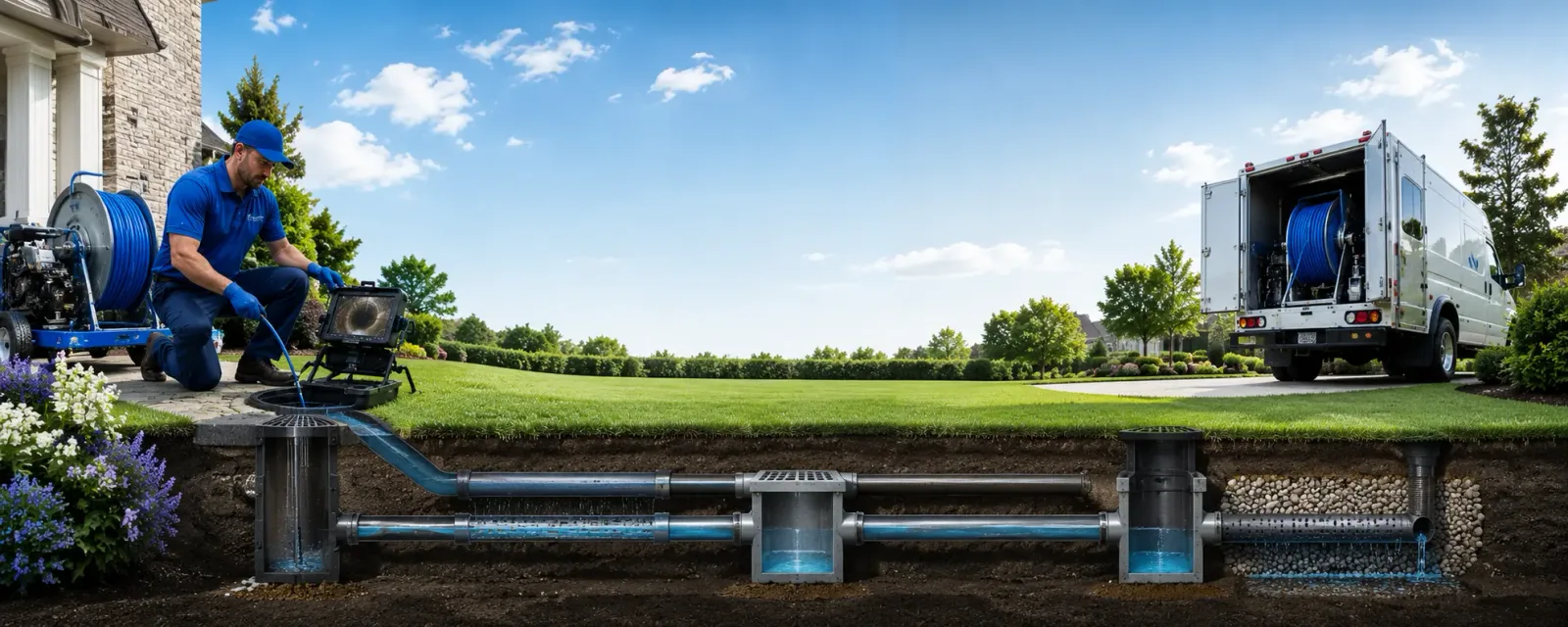 Outdoor drain cleaning information for Middlebury, VT